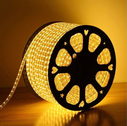 Led Rope Light 3 Meters Super HighGlow Warm Color Not Comes With Back Side Tape Candle (Yellow, Pack of 1)