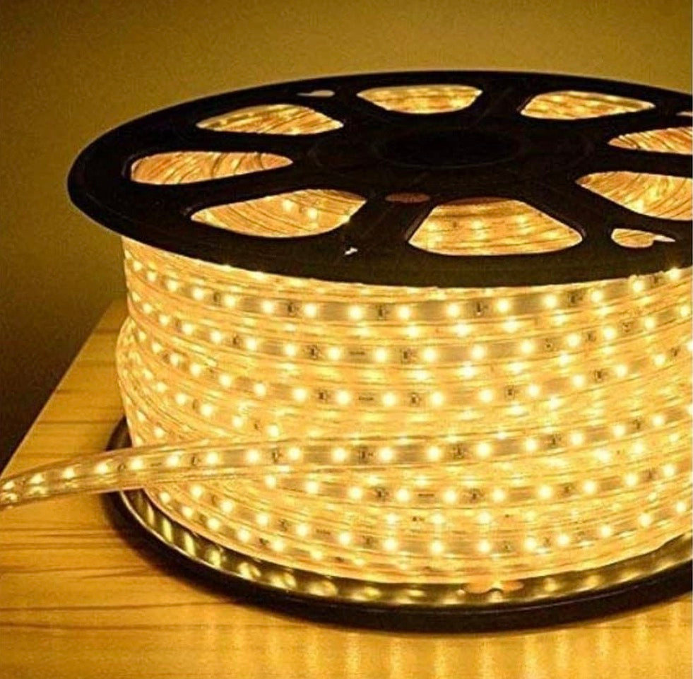 Led Rope Light 3 Meters Super HighGlow Warm Color Not Comes With Back Side Tape Candle (Yellow, Pack of 1)