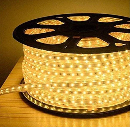 Led Rope Light 3 Meters Super HighGlow Warm Color Not Comes With Back Side Tape Candle (Yellow, Pack of 1)