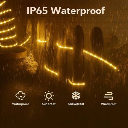 Led Rope Light 3 Meters Super HighGlow Warm Color Not Comes With Back Side Tape Candle (Yellow, Pack of 1)